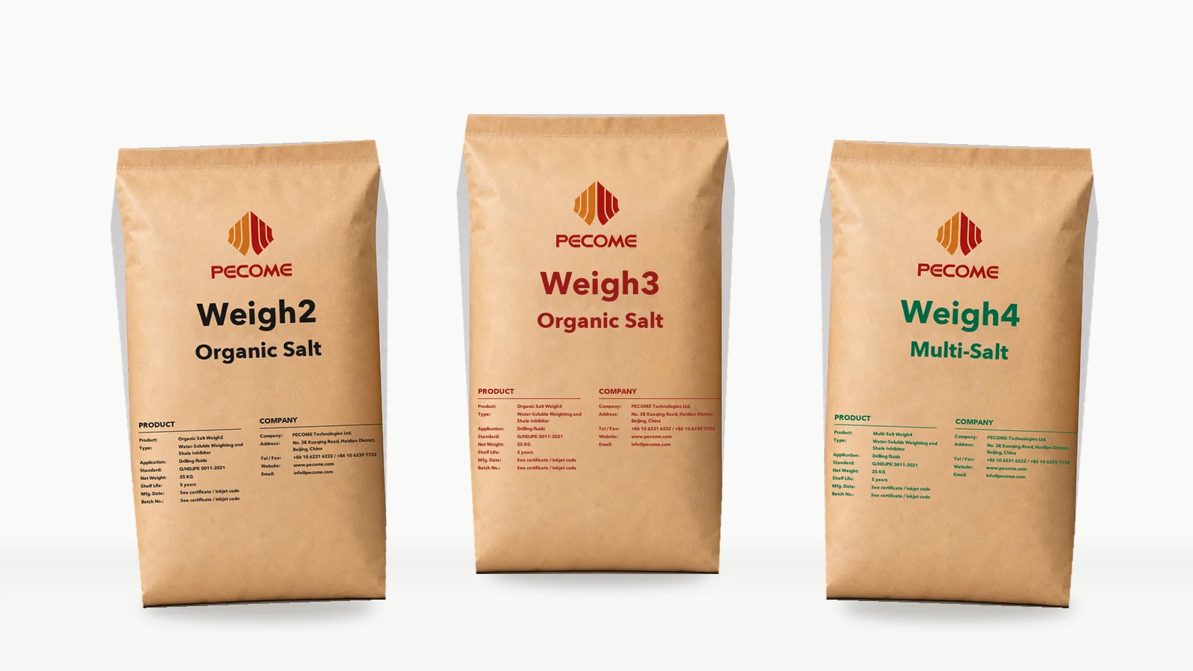 Упаковки органосолевой серии Weigh2, Weigh3 и Weigh4