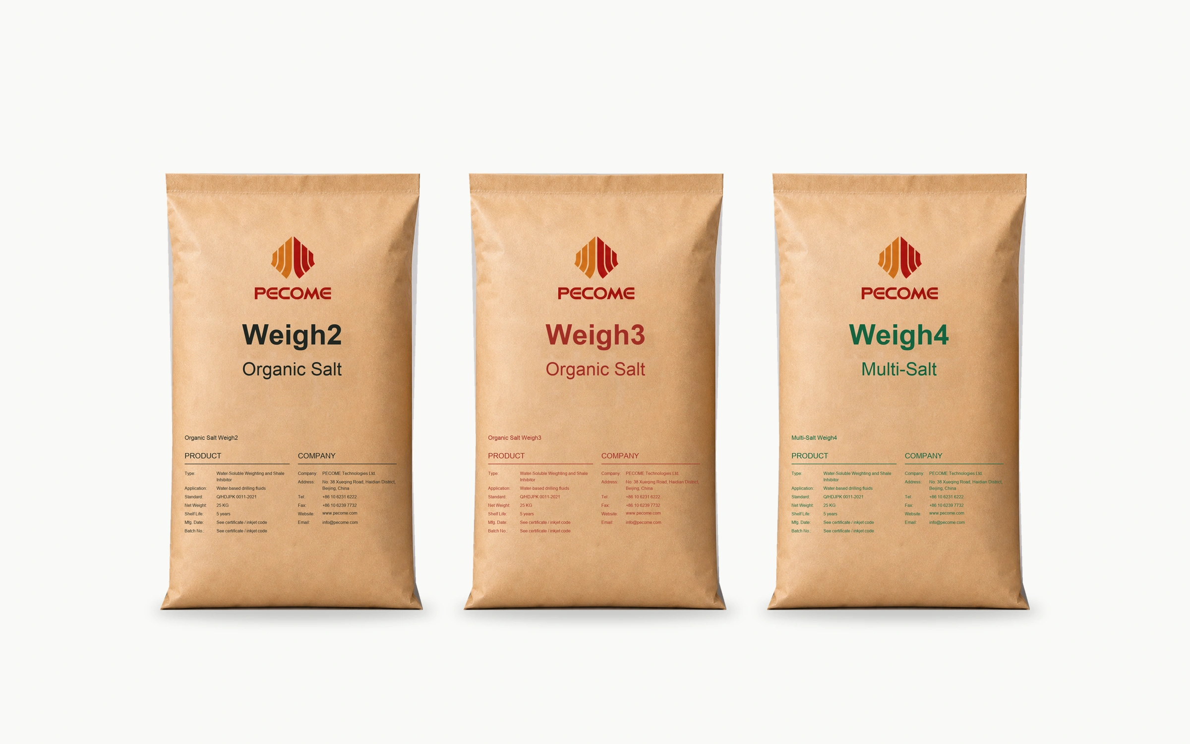 Упаковки органосолевой серии Weigh2, Weigh3 и Weigh4