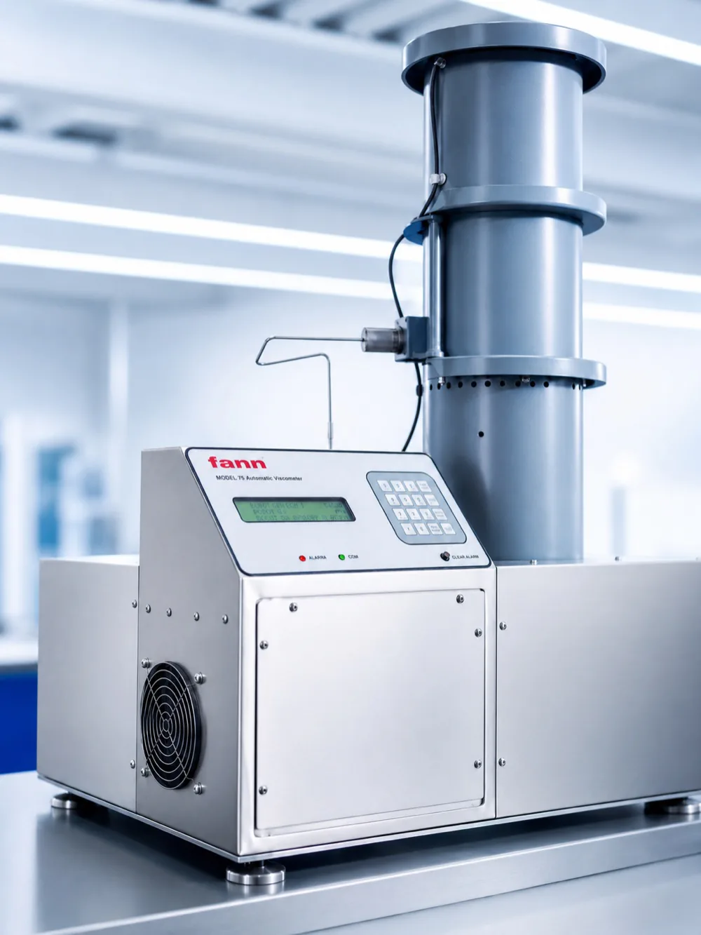 Rheology and viscosity testing instrument detail